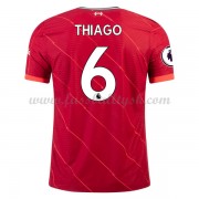Premier League Fussball Trikots Liverpool 2021-22 Thiago Alcântara 6 Heimtrikot Kurzarm..